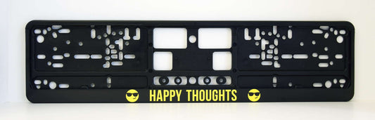 Auto numura turētājs ar uzlīmi - HAPPY THOUGHTS - A tips - 110 x 520mm