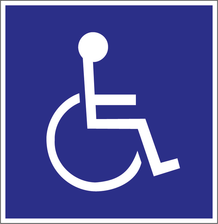 Uzlīme – Invalīdu zīme, 15 x 15 cm