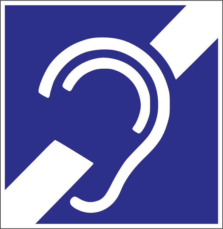 Uzlīme - Atpazīšanās zīme -  Vadītājs nedzirdīgs vai kurlmēms , 10 x 10 cm
