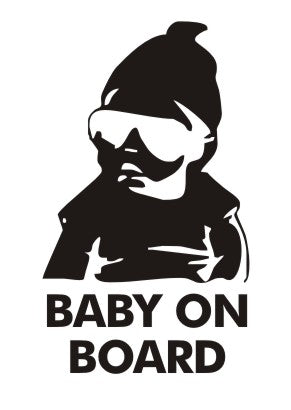 Uzlīme - Mašīnā bērns “Baby on Board”, 9.8 x 16.8 cm